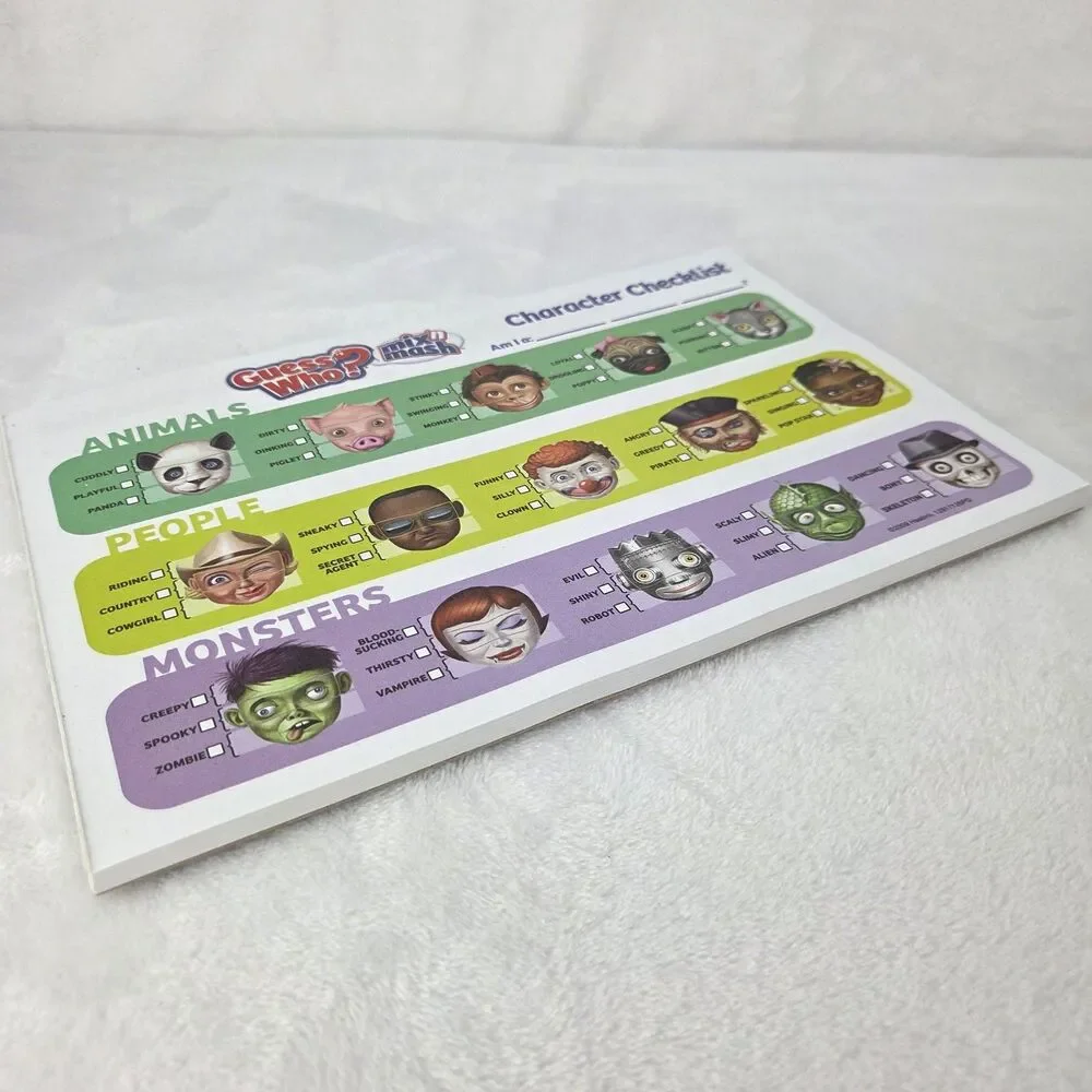 Guess Who? Mix 'N Mash Board Game 2009 Hasbro MB Complete Excellent Condition